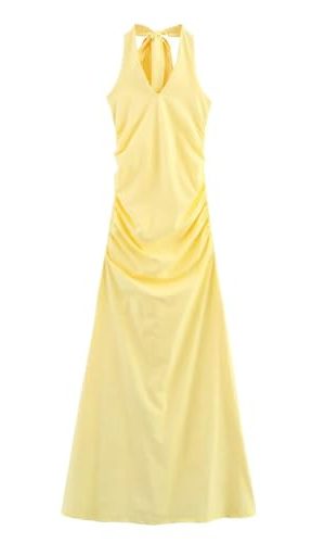 Women's Imperial Vest Dress - Nylon Collar Long Temperament Summer