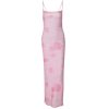 Women's 2025 Summer Dresses Floral Bodycon Maxi Dress Spaghetti Strap Backless Cocktail Party Long Dresses
