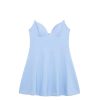 Women's Backless Mini Dress - Short Slip Design for Beach Party Summer Wear