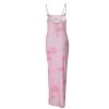 Women's 2025 Summer Dresses Floral Bodycon Maxi Dress Spaghetti Strap Backless Cocktail Party Long Dresses