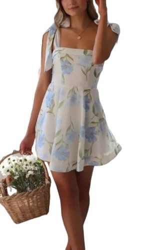 Women Elegant Printed Strapless Mini Able Slim Fit Tie Waist Short Sleeveless Gown Dress
