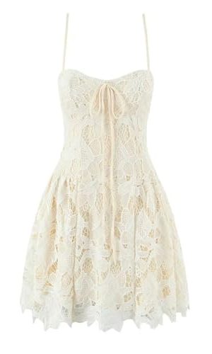 Women's Lace Spaghetti Straps Mini Dress Club Party Robe