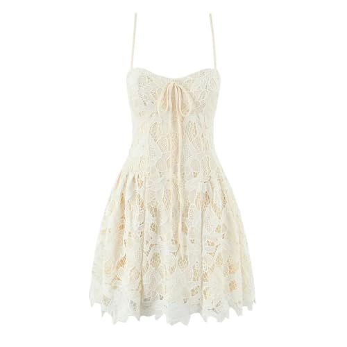 Women's Lace Spaghetti Straps Mini Dress Club Party Robe