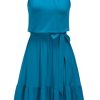 Womens 2025 Summer Dress Halter Wedding Guest Casual Beach Vacation Outfits Belted Sundresses with Pockets