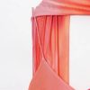 Women's Scarf Dress - V Neck Halter Tie Dye Mesh Long