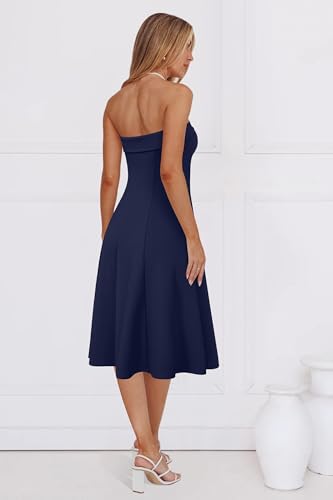 Womens Cocktail Dress Strapless Tube Formal Wedding Guest Prom Party Dress
