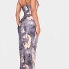 Women's Spring Cowl Neck Dress Sexy Strap Shoulder Pleated Maxi Dresses Summer Wedding Guest Dresses