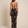 Women Floral Corset Maxi Long Dress Ruched Bodycon Long Formal Wedding Guest Dresses