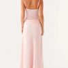 Women Sexy Hollow Out Halter Slim Fit Satin Party Maxi Lace Knitted Party Gown Dress