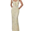 Women's Y2k Boho Floral Ruffle Mesh Maxi Dress Elegant Long Party Cocktail Dresses