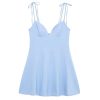 Women's Backless Mini Dress - Short Slip Design for Beach Party Summer Wear