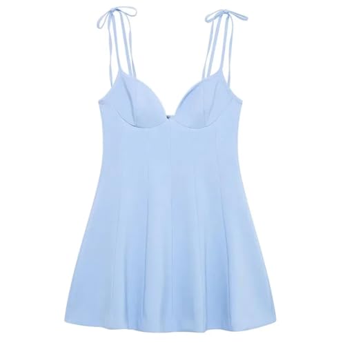 Women's Backless Mini Dress - Short Slip Design for Beach Party Summer Wear