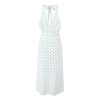 Women Spaghetti Straps Vintage Polka Dot Dresses Sexy Backless A-Line Holiday Party Dress