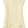 Women's Yellow Knit Sling Dress Sleeveless Backless Square Neck Slim Fit Sexy Casual Summer Dresses