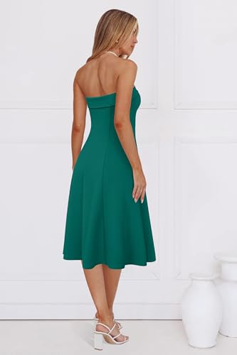 Womens Cocktail Dress Strapless Tube Formal Wedding Guest Prom Party Dress