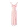 31v3NI46UcL.jpg Women's Vintage Holiday Floral Print Slim Fit Vest Dress Empire Waist Long Dresses