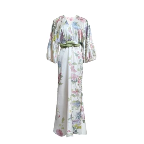 Women Vintage Elegant Floral Print Slim Fit Stylish Long Retro France Dress