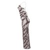 Women’s Spaghetti Strap Lace-up Maxi Dress Zebra Print Sleeveless Bodycon Long Party Dress