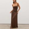 Women's Pleated Sheath Dress - Sleeveless Backless Slim Long Night Party