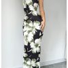Women's Holiday Floral Print Bodycon Maxi Dress Backless Summer Cami Dress