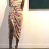 Club Dress Sexy Dress for Women Wedding Party Birthday Cocktail Spaghetti Strap Satin Side Ruched Midi Mini Dress