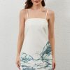 Women Strapless Tube Mini Dress Summer Casual Boho Floral Print Sleeveless Backless Going Out Beach Short Dress