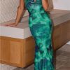Womens Summer Floral Spaghetti Strap Maxi Dress Sexy Stretch Bodycon Long Slip Backless Casual Beach Sundress
