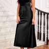 Womens 2025 Wedding Guest Bridesmaid Sleeveless Back V Neck Cocktail Party Formal Evening Gowns Long Maxi Dress