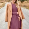 Women's Long Sleeve Fall Teacher Dresses 2025 Work Casual Knit Pockets Winter Sweater Dress Trendy