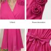 Womens 2025 Summer Wedding Guest Bridesmaid V Neck Sleeveless Long Formal Evening Party Maxi Dress