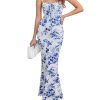 Women's Summer Floral Bodycon Backless Maxi Dress Sexy Lounge Slip Long Formal Party Evening Elegant Dress