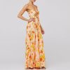 Women’s Summer Bodycon Maxi Dresses Floral Print Spaghetti Strap Cut Out Dress Y2K Beach Boho Long Dress