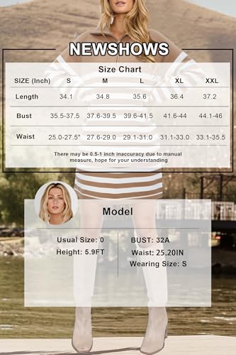 Women's Winter Sweater Dress 2024 Striped Long Sleeve Lapel Collar Chunky Knit Slouchy Oversized Sweaters