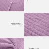 Womens Cropped Cardigan Sweaters 2025 Summer Lightweight Short Sleeve Bolero Shrug Hollow Out Button Down Tops