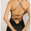 Women's Floral Print Mesh Dress Tie Backless Sleeveless Bodycon Long Cami Dresses