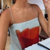 Womens Floral Cami Mesh Spaghetti Strap Bodycon See Through Backless Sheer Tulle Dress