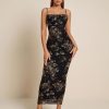 Women Floral Corset Maxi Long Dress Ruched Bodycon Long Formal Wedding Guest Dresses