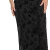 Women's Elegant V Neck Sleeveless Long Dress Double Layers Floral Mesh Maxi Dress Summer Casual Wedding Guest Outfits