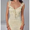 Women's Y2k Boho Floral Ruffle Mesh Maxi Dress Elegant Long Party Cocktail Dresses