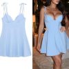 Women's Backless Mini Dress - Short Slip Design for Beach Party Summer Wear