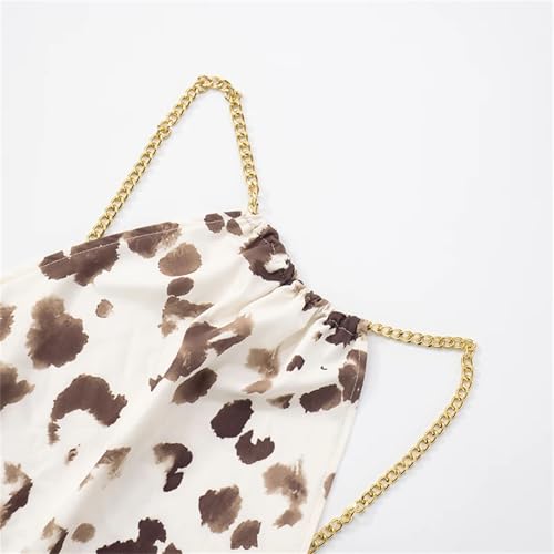 Women's Halter Short Dress - Irregular Back Straps Loose Street