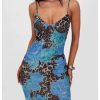 Women's Floral Leopard Maxi Cami Dress Elegant V Neck Spaghetti Strap Long Dresses