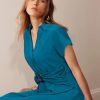 Womens Wear to Work Teacher Business Casual Dress Funeral Midi Dresses Button Down Office Clothes with Pockets