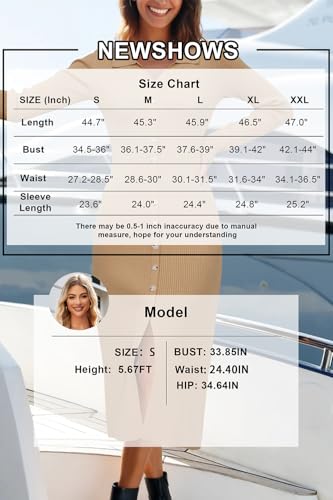 Womens Sweater Dress Fall Teacher Oufits 2025 Long Sleeve Business Casual Bodycon Split Ribbed Knit Midi Dresses