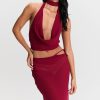 Women Y2k 2 Piece Maxi Skirt Set Boho Floral Slim Fit Tops Mesh Flowy Long Skirt Summer Beach Sheer Outfits