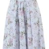 Women's Lace Spliced Floral Print Vacation Dress Sexy Square Neck Spaghetti Straps Slim Fit Midi Dresses