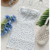 Women's Summer Ditsy Floral Mini Dress Backless Tie Short Sun Dresses