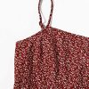 Women's Ditsy Floral High Waist Cami Short A Line Dress