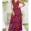 Women Summer 2025 Maxi Dress Vacation Floral Spaghetti Strap Spring Casual Boho Split Beach Long Flowy Sundress