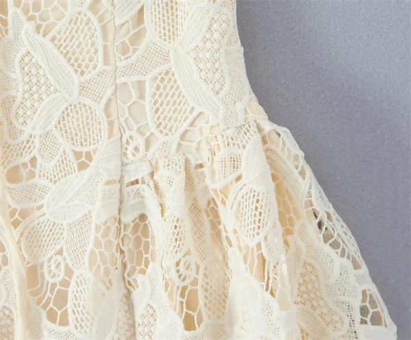 Women's Lace Spaghetti Straps Mini Dress Club Party Robe
